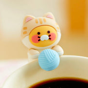 Kakao Friends - Nyangnyang Kitty Yarn Mini Deco Figure (Choonsik)