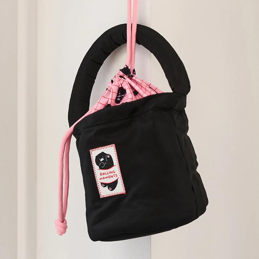 Kakao Friends - Black Choon Padded Pouch Bag (Choonsik)