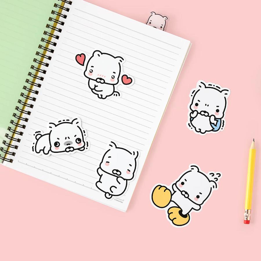 Kakao Friends - Bokshimi Big Point Removable Sticker Pack (Passion Mode)