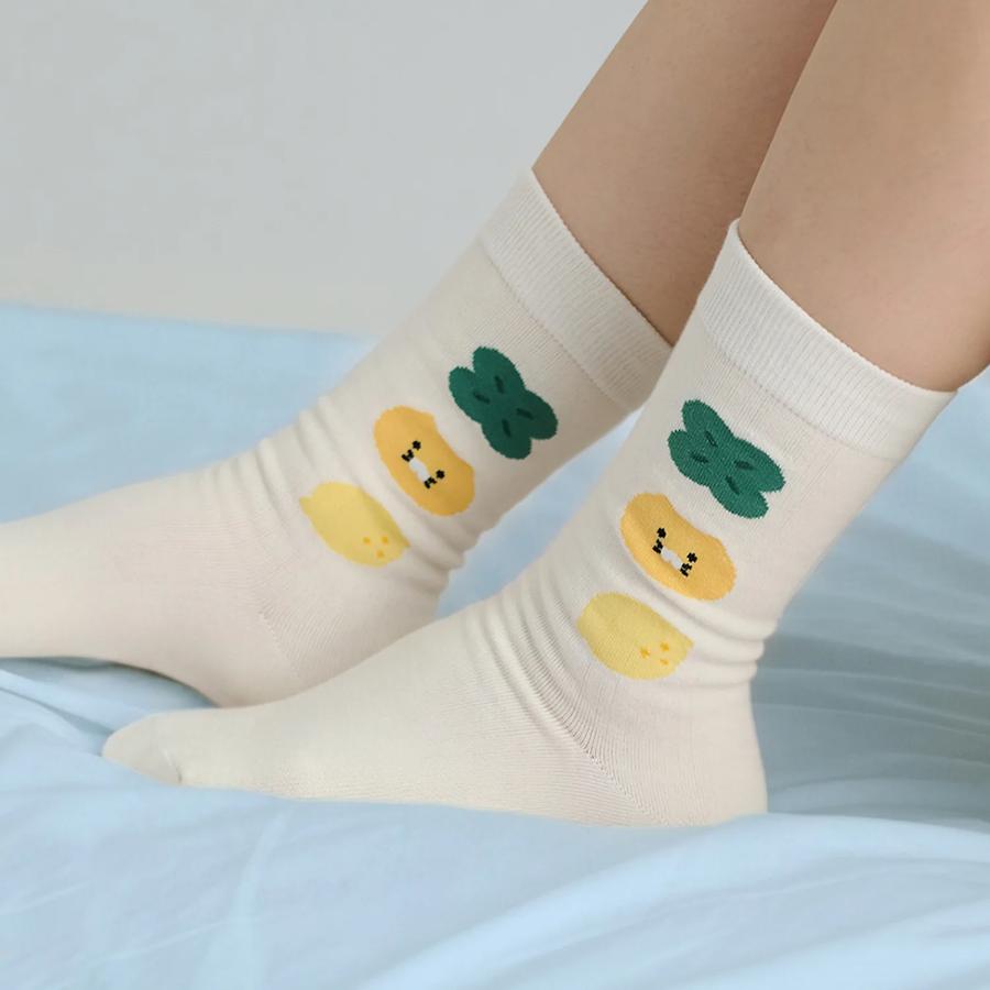 Kakao Friends - Lucky Day Choonsik Ivory Socks
