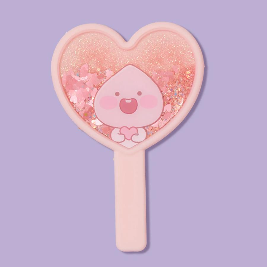 Kakao Friends - Lovely Apeach Glitter Hand Mirror