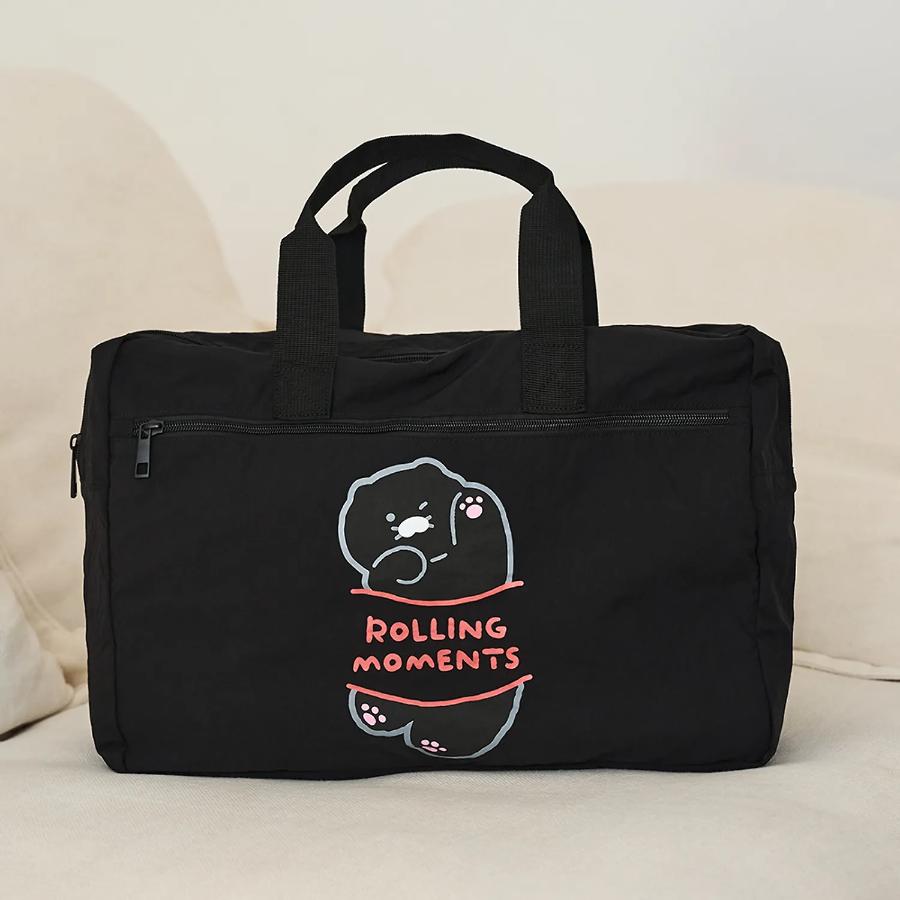 Kakao Friends - Black Choon Foldable Travel Bag (Choonsik)