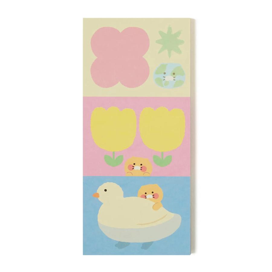 Kakao Friends - Friends Green Life Choonsik 3-Tier Memo Pad (Vertical)