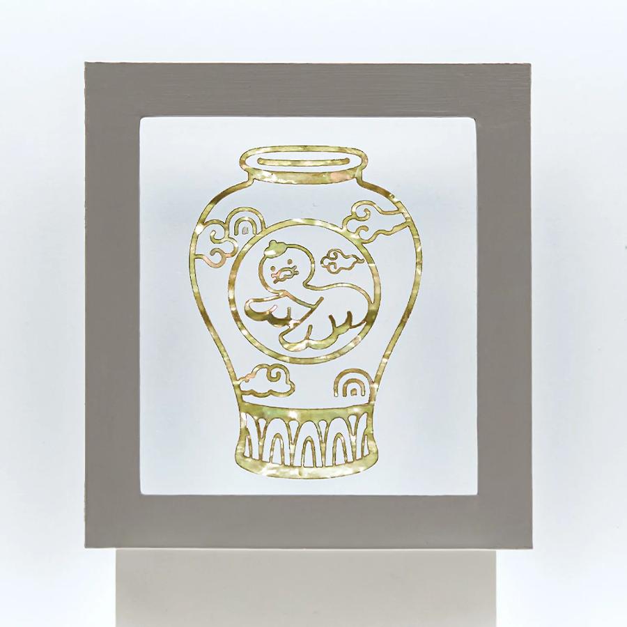 MU:DS x Kakao Friends - Goryeo Celadon Natural Mother-of-Pearl Sticker (Choonsik)