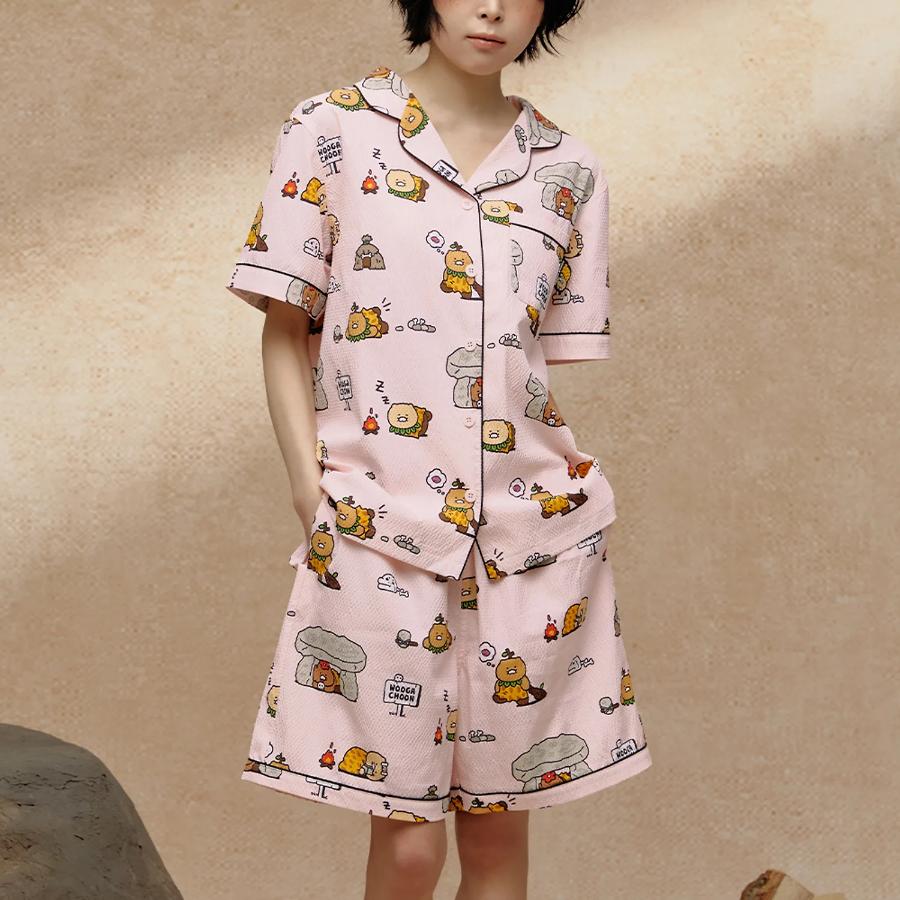 Kakao Friends - WOOGA CHOON Women Seersucker Pajamas (Choonsik)