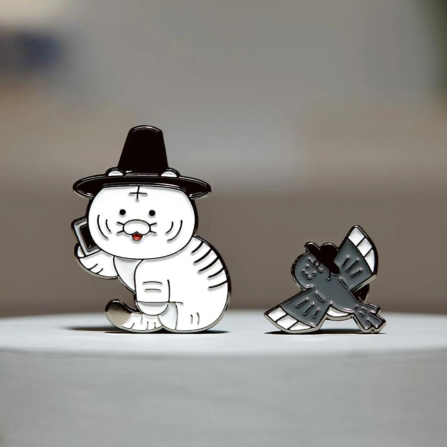 MU:DS x Kakao Friends - Hojakdo Badge 2-P Set (Choonsik & Jordy)