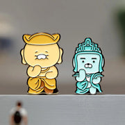MU:DS x Kakao Friends - Pensive Bodhisattva Badge 2-P Set (Ryan & Choonsik)