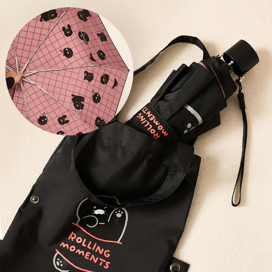 Kakao Friends - Black Choon Mini Pouch Parasol (Choonsik)