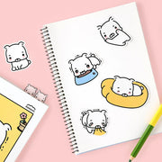 Kakao Friends - Bokshimi Big Point Removable Sticker Pack (Therapy Mode)