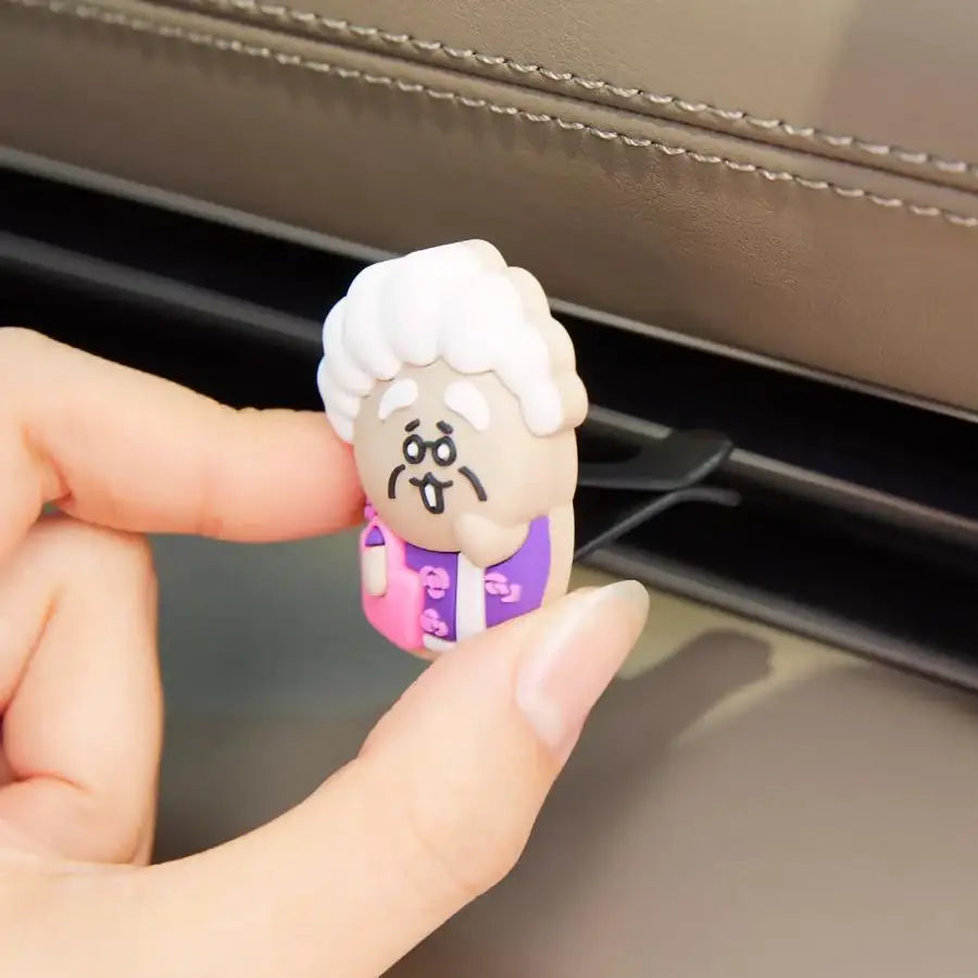 Kakao Friends - Chordy Vehicle Air Vent Figure Set (Halmi-jjo) - Kakao Friends - Deco Figure - Harumio