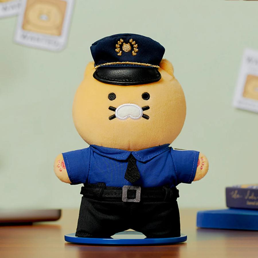 Kakao Friends - PROCHOON Police Standing Doll Keychain (Choonsik)