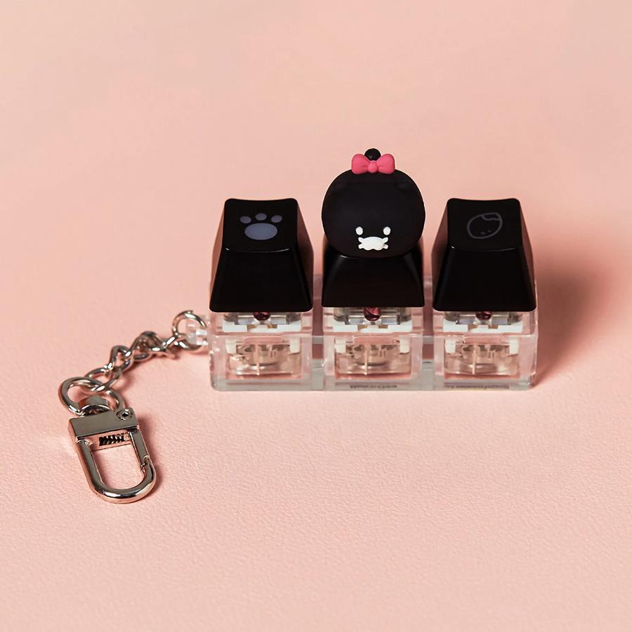 Kakao Friends - Black Choon LED Figure Keyring (Choonsik)
