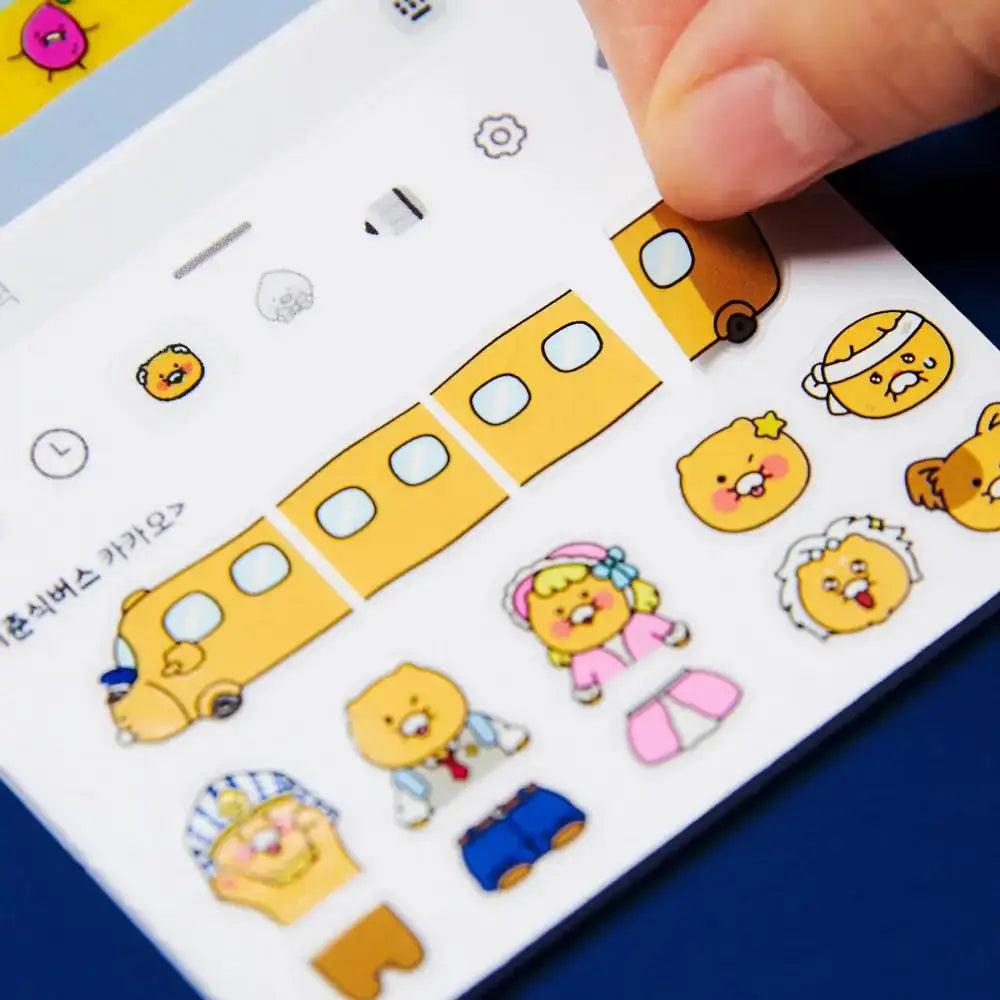 Kakao Friends - Choonsik Bus Transparent Sticker - Kakao Friends - Sticker - Harumio
