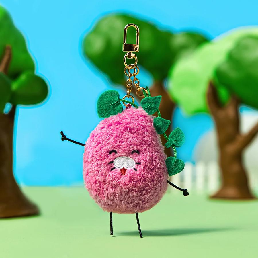 Kakao Friends - Choonguma Smile Guma Mini Fluffy Doll Keyring