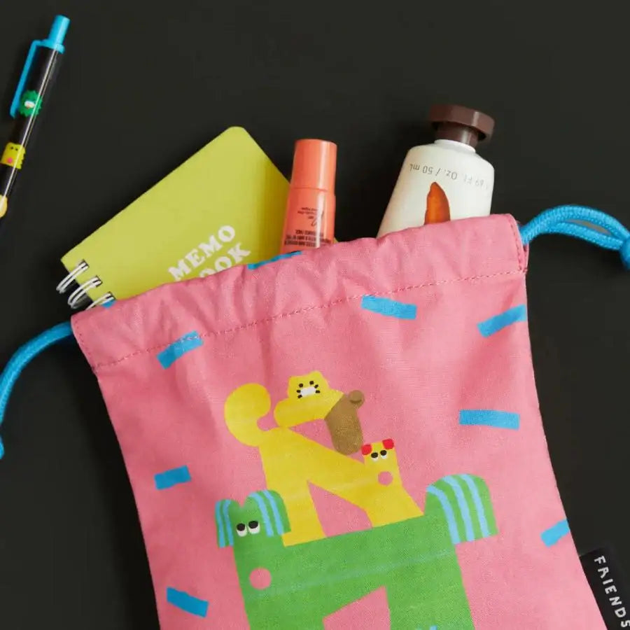 Daye Kim x Kakao Friends - Choonsik String Pouch - Daye Kim x Kakao Friends - String Pouch - Harumio