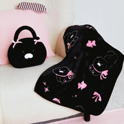 Kakao Friends - Black Choon Pouch Knee Blanket (Choonsik)