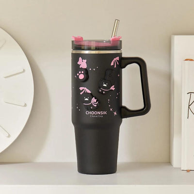 Kakao Friends - Black Choon Magnet Deco Tumbler