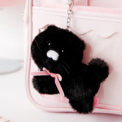 Kakao Friends - Black Choon Mini Doll Keyring (Choonsik)
