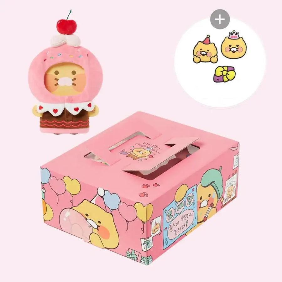Kakao Friends - Choonsik's Birthday Party Gift Box & Doll Costume Set - Kakao Friends - happy birthday set - Harumio