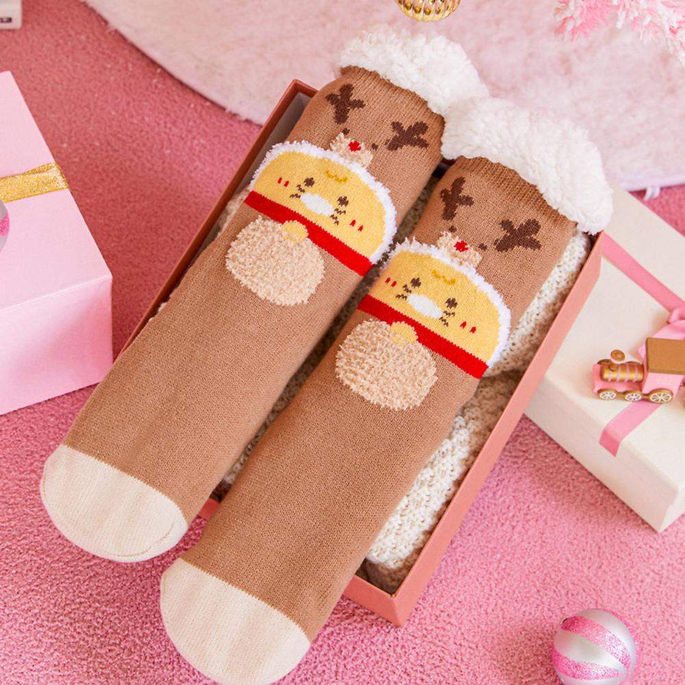 Kakao Friends - Baby Choonsik Merry Choon Christmas Sleep Socks - Kakao Friends - Socks - Harumio