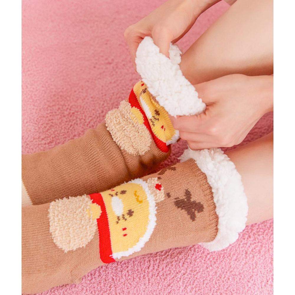 Kakao Friends - Baby Choonsik Merry Choon Christmas Sleep Socks - Kakao Friends - Socks - Harumio