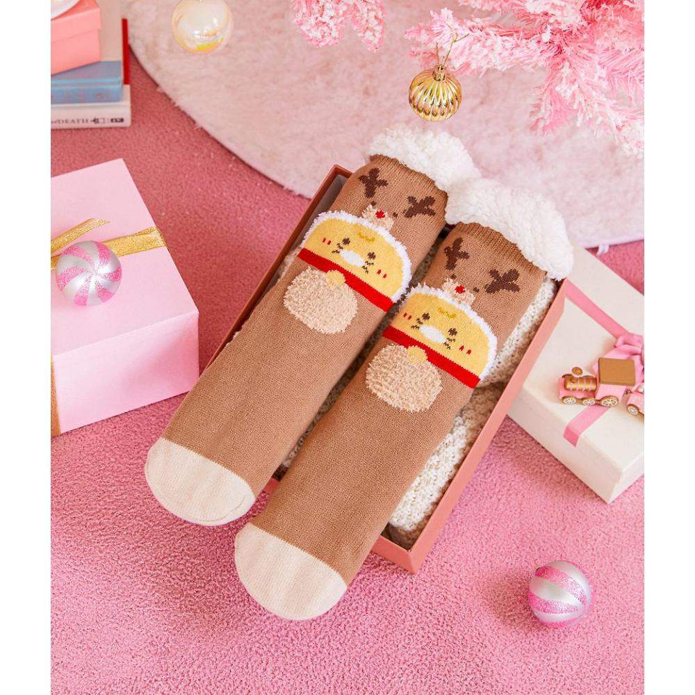 Kakao Friends - Baby Choonsik Merry Choon Christmas Sleep Socks - Kakao Friends - Socks - Harumio