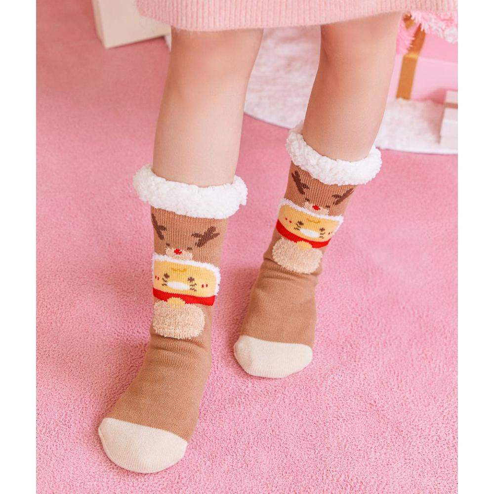 Kakao Friends - Baby Choonsik Merry Choon Christmas Sleep Socks - Kakao Friends - Socks - Harumio