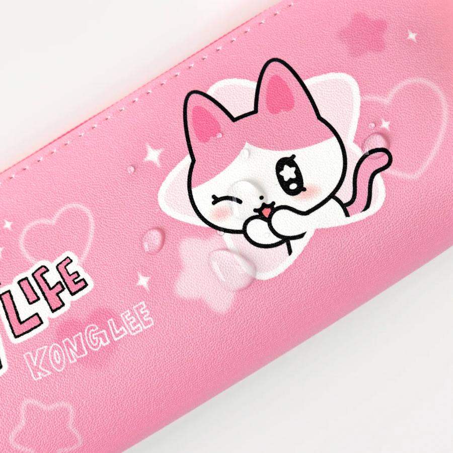 Kakao Friends - GOLGOLZ Mini Triangle Pencil Case (Kong Lee) - Kakao Friends - Pencil Case - Harumio