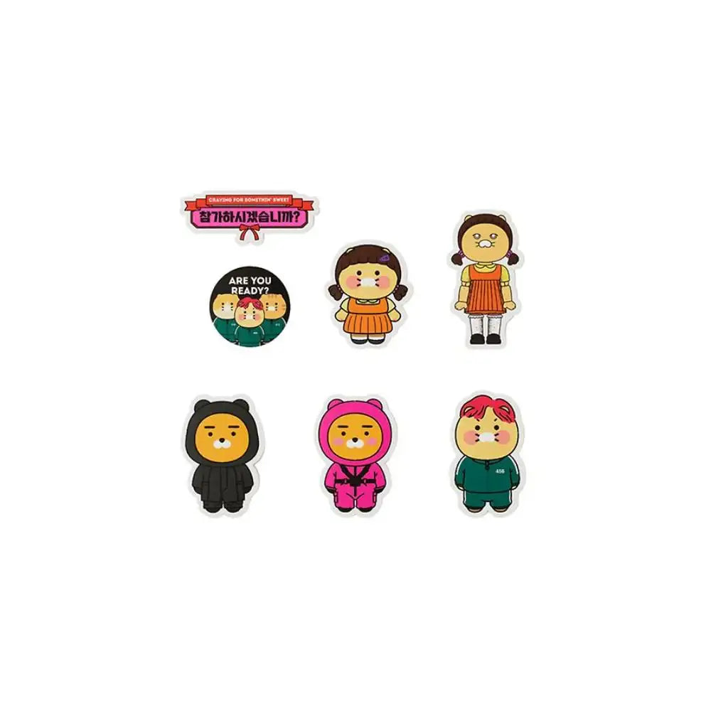 Netflix Squid Game 2 x Kakao Friends - Ryan & Choonsik Sticker Pack - Kakao Friends - Sticker - Harumio