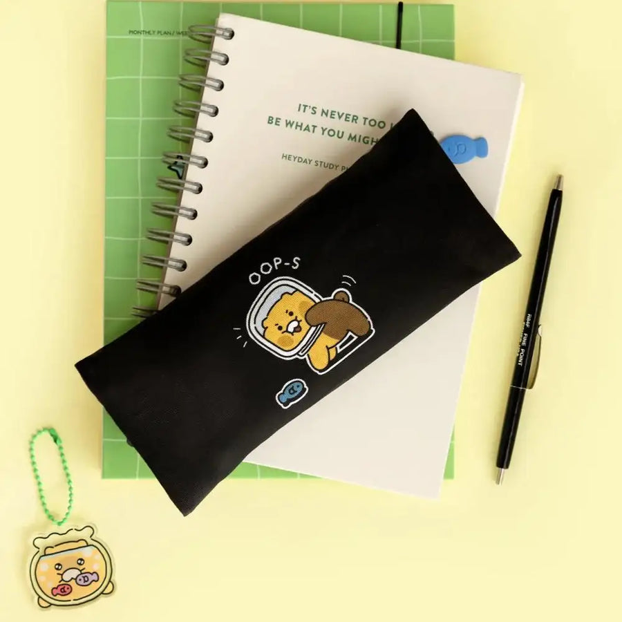 Kakao Friends - Choonsik Ordinary Fabric Flat Pencil Case - Kakao Friends - Pencil Case - Harumio