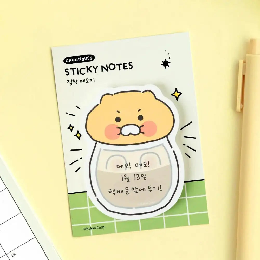 Kakao Friends - Choonsik Ordinary Shape Sticky Note - Kakao Friends - Sticky Notes - Harumio