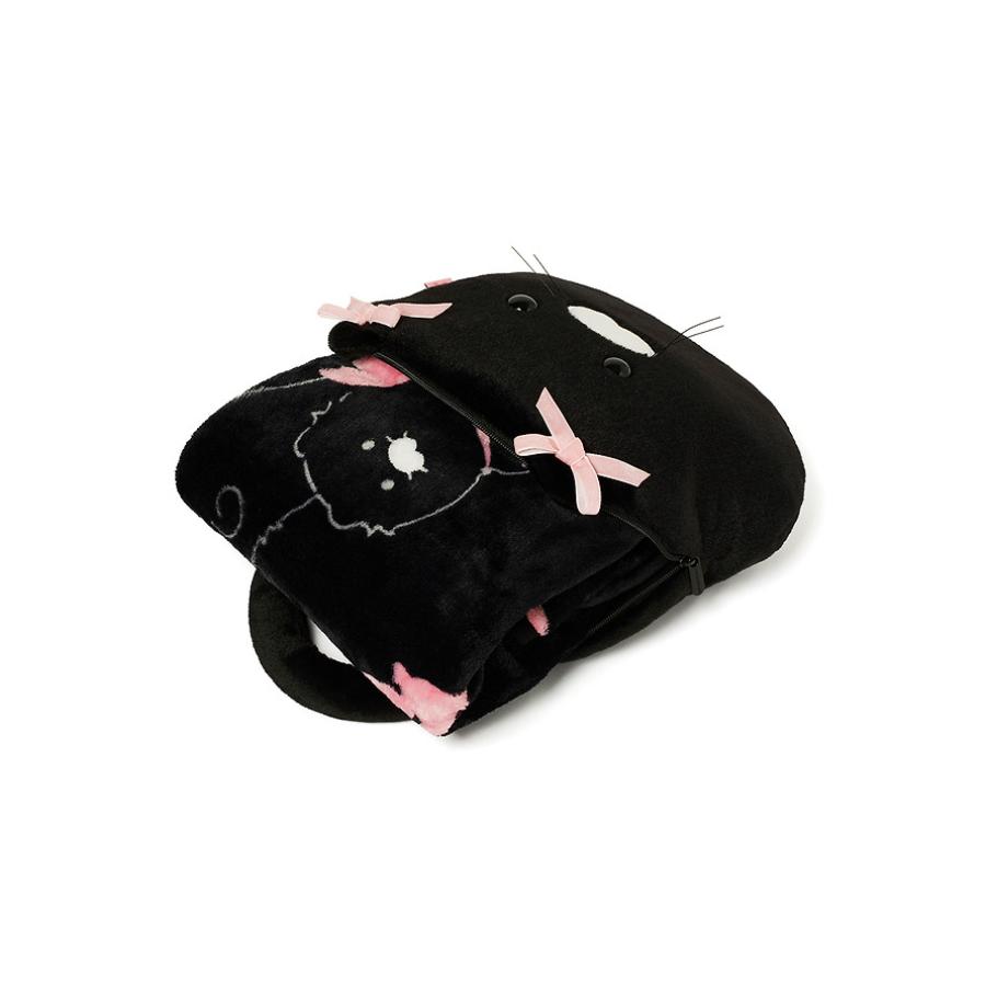 Kakao Friends - Black Choon Pouch Knee Blanket (Choonsik)