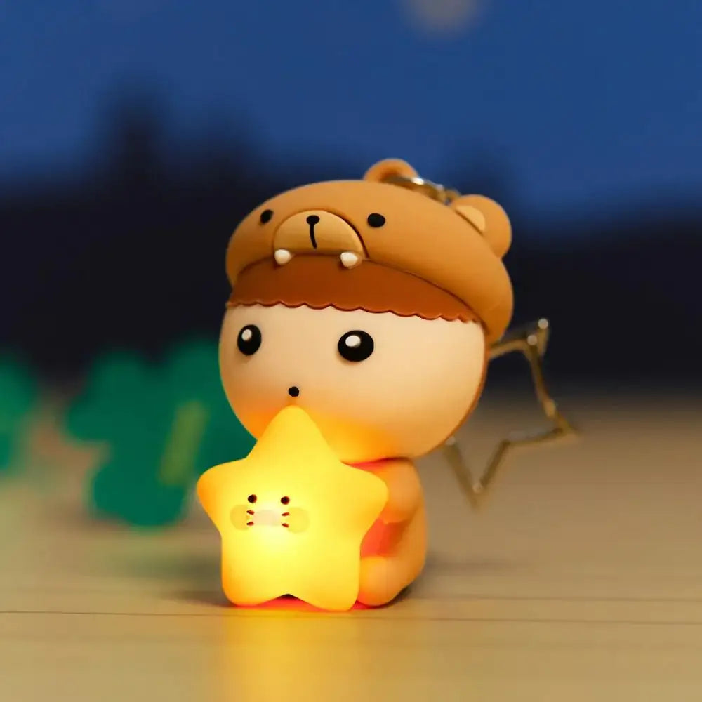 Maru Is a Puppy x Kakao Friends - Maru LED Figure Keyring - Webtoon Friends - Figure Keyring - Harumio