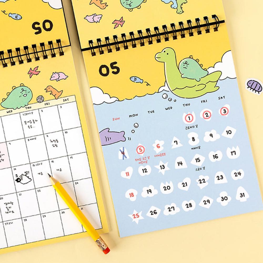 Kakao Friends - Jordi Dino 2025 Vertical Desk Calendar - Kakao Friends - Desk Calendar - Harumio