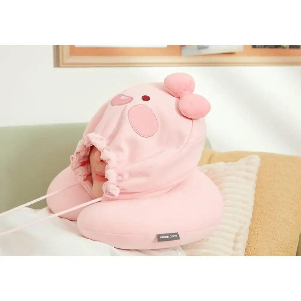 Kakao Friends - Little Friends Hooded Neck Pillow - Kakao Friends - Neck pillow - Harumio
