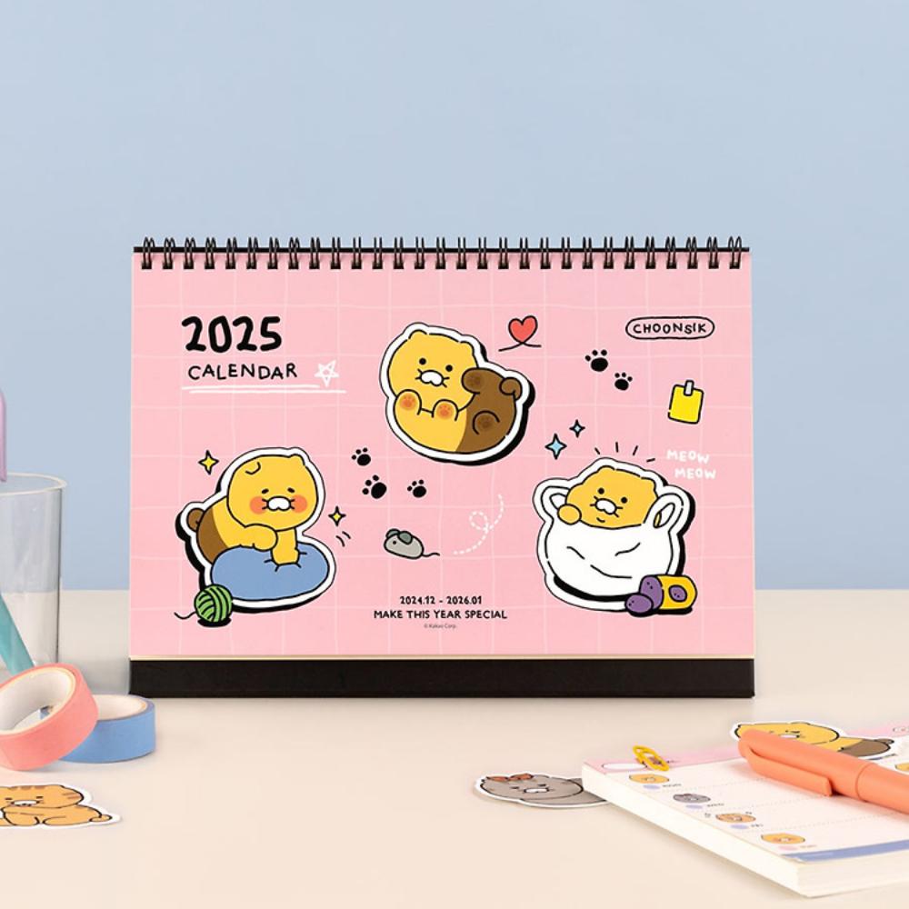 Kakao Friends - Choonsik 2025 Basic Desk Calendar - Kakao Friends - Desk Calendar - Harumio