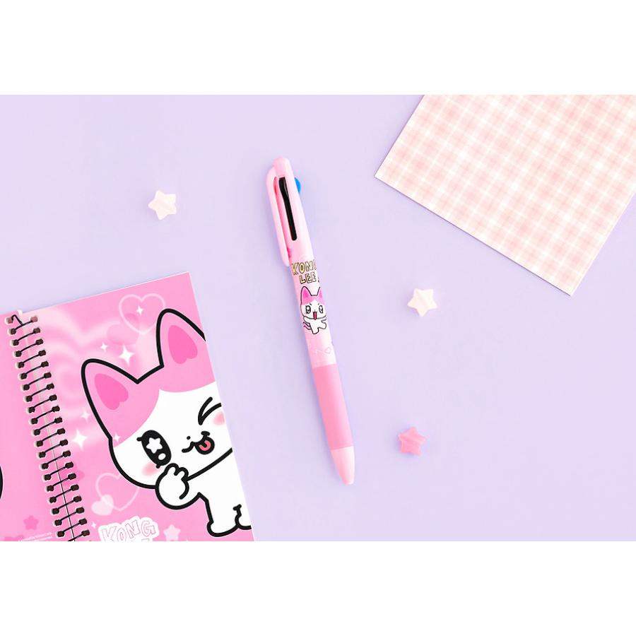 Kakao Friends - GOLGOLZ 3-Color Ballpoint Pen (Kong Lee) - Kakao Friends - Ballpoint Pen - Harumio