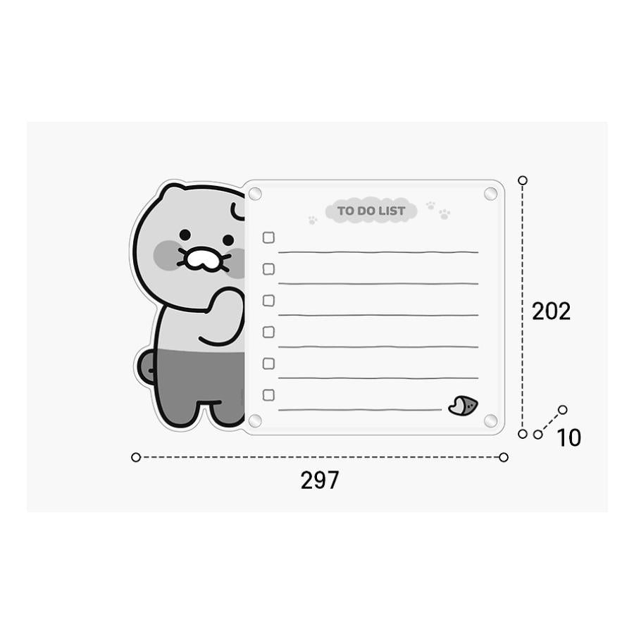 Kakao Friends - Magnet Memo Board Set (To-Do List)
