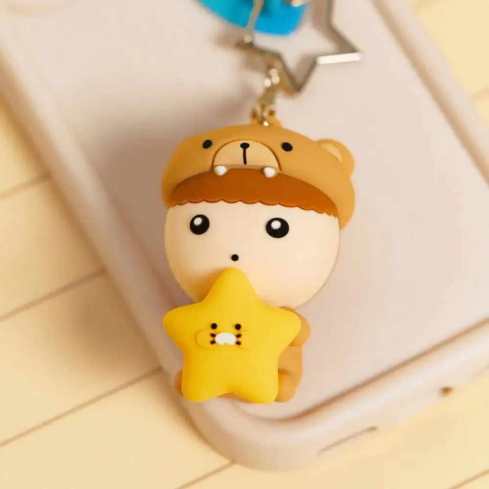 Maru Is a Puppy x Kakao Friends - Maru LED Figure Keyring - Webtoon Friends - Figure Keyring - Harumio