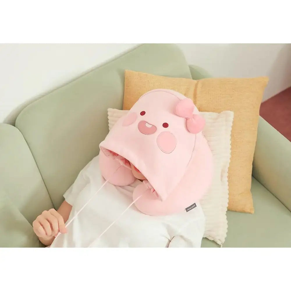 Kakao Friends - Little Friends Hooded Neck Pillow - Kakao Friends - Neck pillow - Harumio