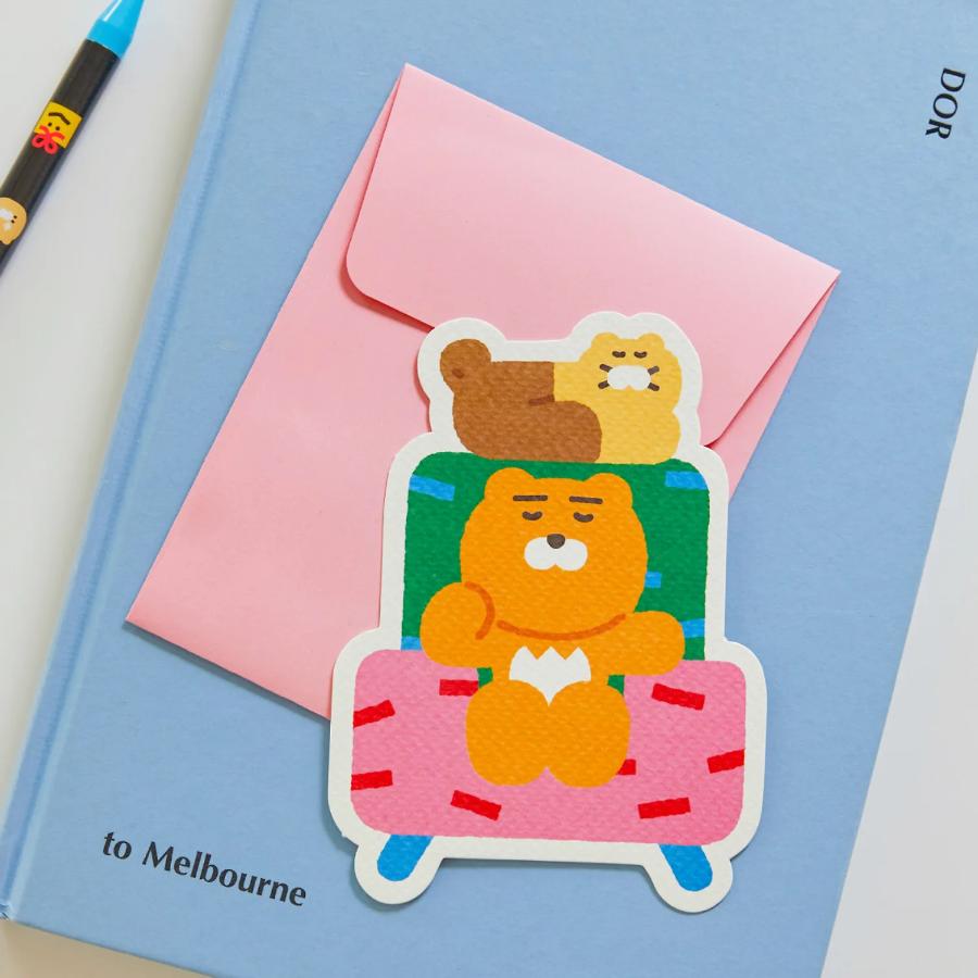 Daye Kim x Kakao Friends - Ryan & Choonsik Card Set (Sofa)