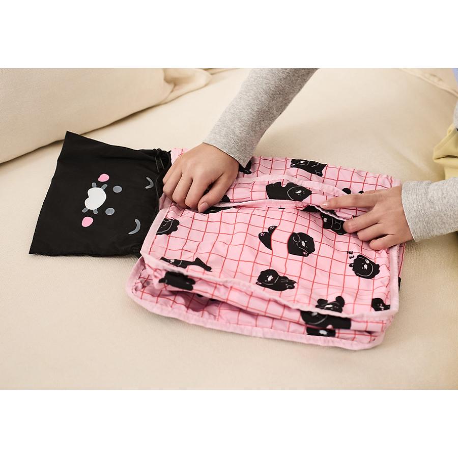 Kakao Friends - Black Choon Foldable Travel Bag (Choonsik)