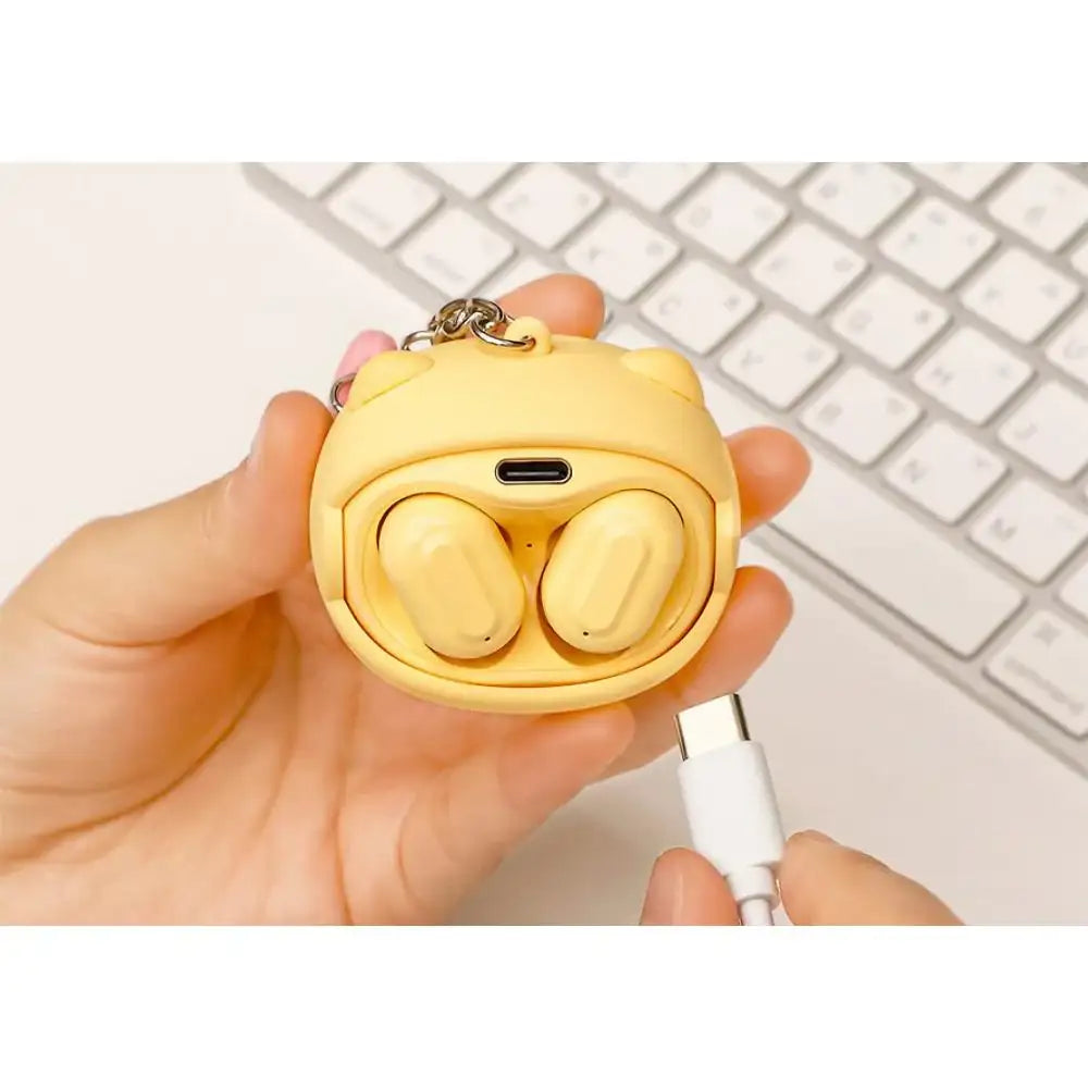 Kakao Friends - Choonsik Face Moving Wireless Earphones Keyring - Kakao Friends - Earphones - Harumio