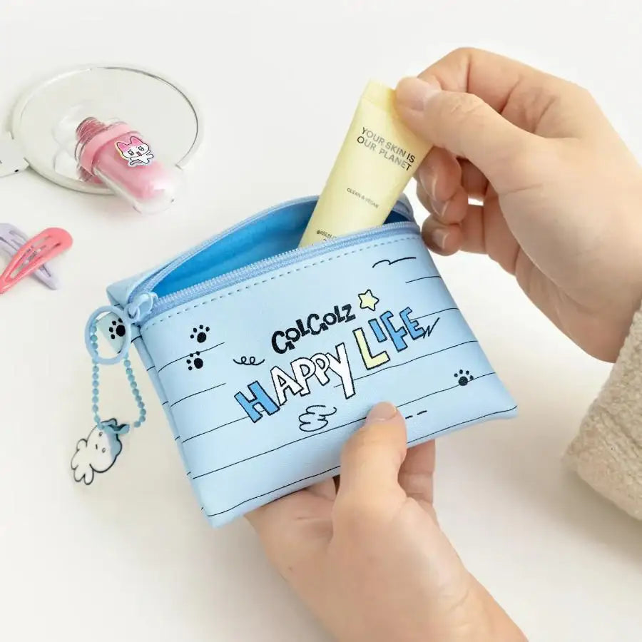 Kakao Friends - GOLGOLZ Mini Pouch & Keyring Set (Bami) - Kakao Friends - Pouch - Harumio
