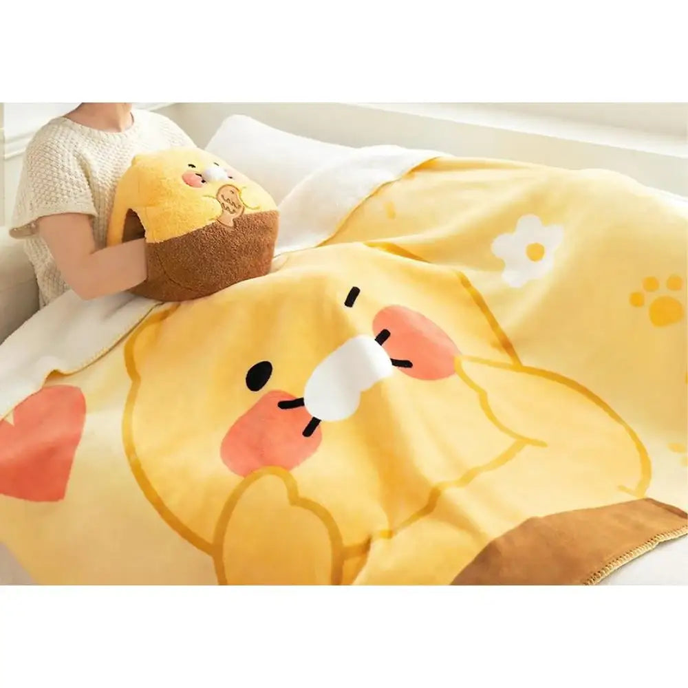 Kakao Friends - Choonsik Lovely Large Fleece Blanket - Kakao Friends - Blanket - Harumio