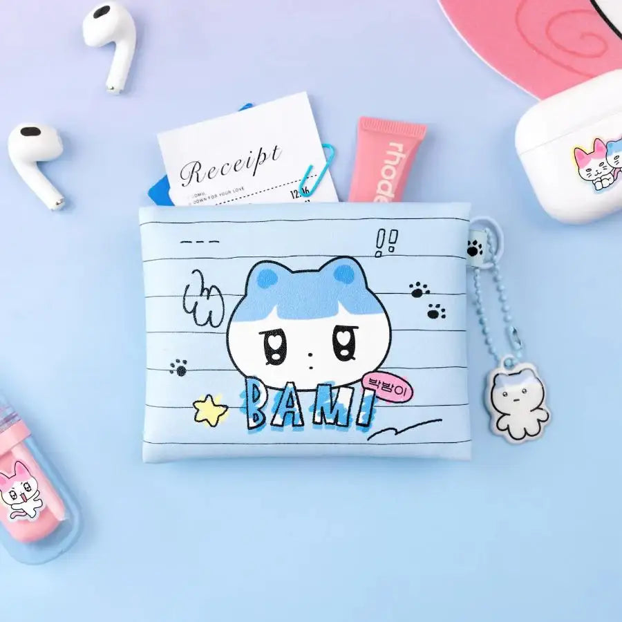 Kakao Friends - GOLGOLZ Mini Pouch & Keyring Set (Bami) - Kakao Friends - Pouch - Harumio
