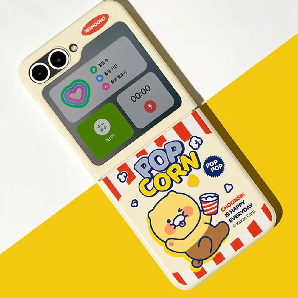 Kakao Friends - Choonsik Snack Magnetic Phone Case (Galaxy Z Flip6) - Kakao Friends - Phone Case - Harumio