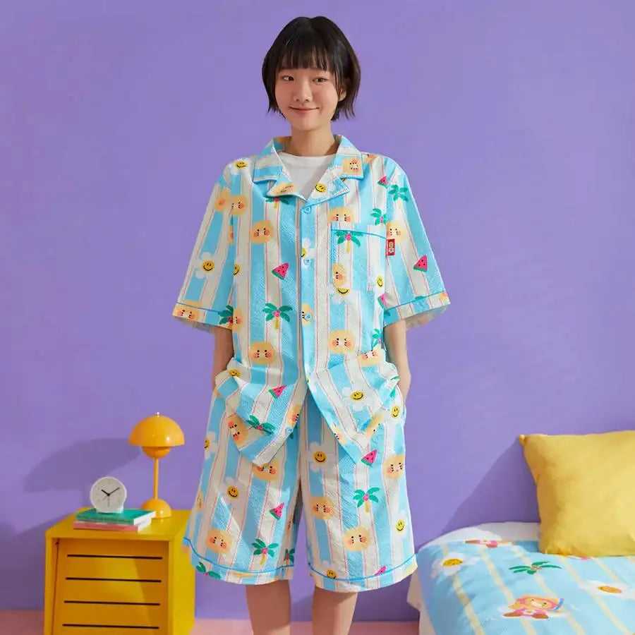 Wiggle Wiggle x Kakao Friends - Choonsik Cooling Pajamas Set - Wiggle Wiggle x Kakao Friends - Pajama Set - Harumio