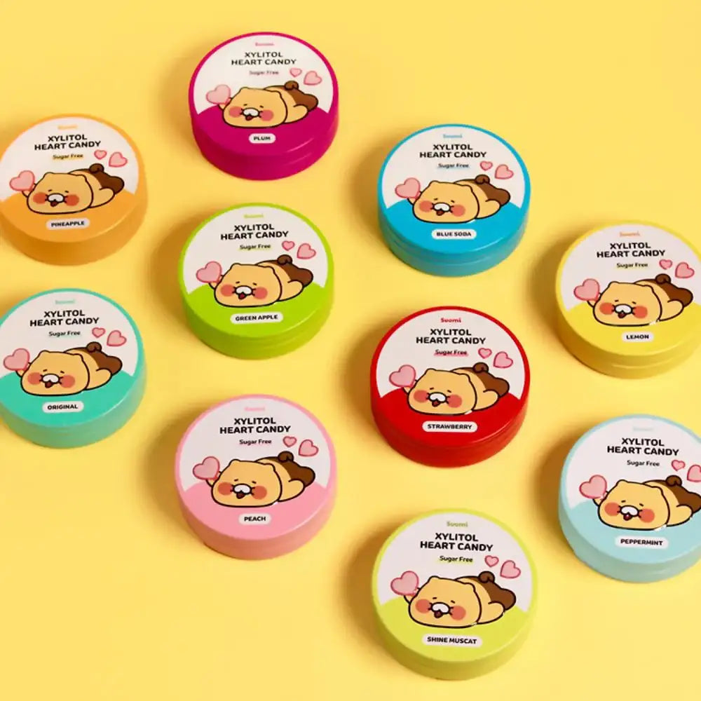Suomi x Kakao Friends - Xylitol Heart Candy (Sugar-Free) - Kakao Friends - Supplements - Harumio