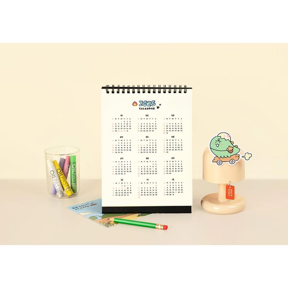 Kakao Friends - Jordi Dino 2025 Vertical Desk Calendar - Kakao Friends - Desk Calendar - Harumio